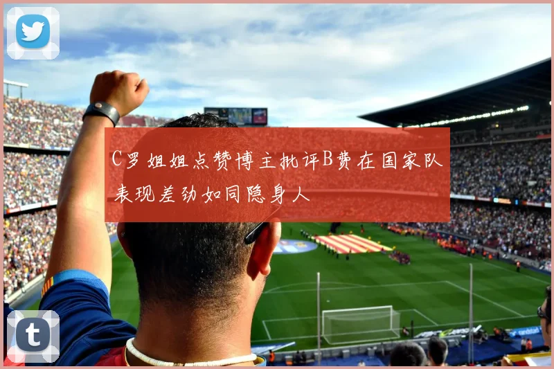 C罗姐姐点赞博主批评B费在国家队表现差劲如同隐身人