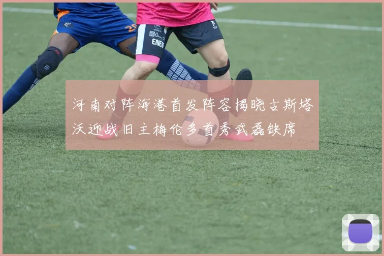 河南对阵海港首发阵容揭晓古斯塔沃迎战旧主梅伦多首秀武磊缺席